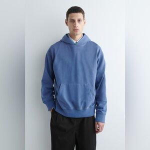 COS Washed Cotton-Jersey Hoodie